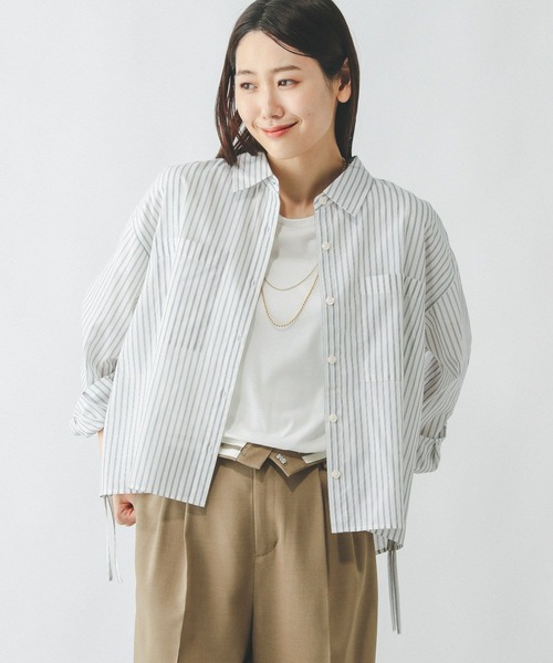 翔さん商品 GLOBAL WORK ブラウス シャツ イージーケアドロストシャツ