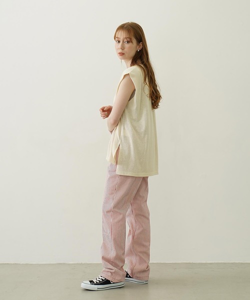 MILKFED.（ミルクフェド）の「LOGO SLAB TANK TOP（タンクトップ・レディース・ブラック/アッシュ/オフホワイト・ONE SIZE）」の4枚目の写真