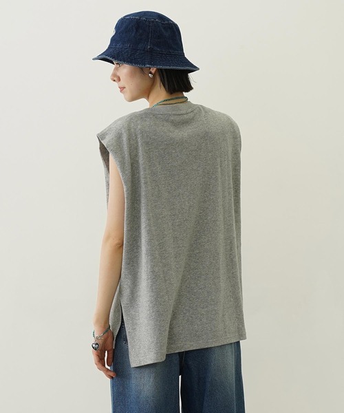 MILKFED.（ミルクフェド）の「LOGO SLAB TANK TOP（タンクトップ・レディース・ブラック/アッシュ/オフホワイト・ONE SIZE）」の13枚目の写真