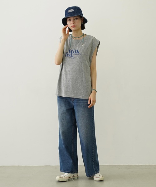 MILKFED.（ミルクフェド）の「LOGO SLAB TANK TOP（タンクトップ・レディース・ブラック/アッシュ/オフホワイト・ONE SIZE）」の15枚目の写真