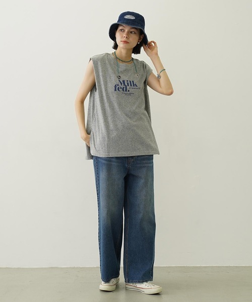 MILKFED.（ミルクフェド）の「LOGO SLAB TANK TOP（タンクトップ・レディース・ブラック/アッシュ/オフホワイト・ONE SIZE）」の16枚目の写真