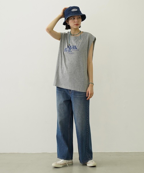 MILKFED.（ミルクフェド）の「LOGO SLAB TANK TOP（タンクトップ・レディース・ブラック/アッシュ/オフホワイト・ONE SIZE）」の17枚目の写真