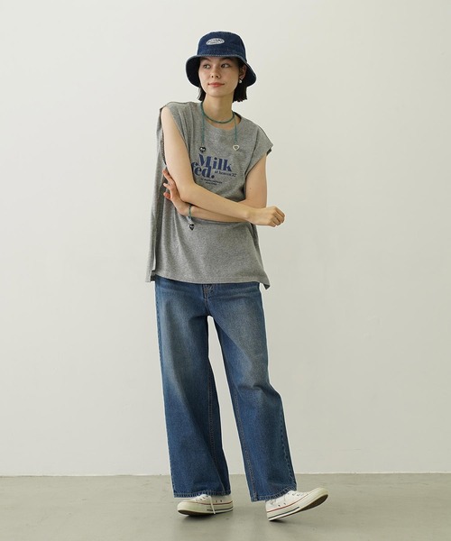 MILKFED.（ミルクフェド）の「LOGO SLAB TANK TOP（タンクトップ・レディース・ブラック/アッシュ/オフホワイト・ONE SIZE）」の20枚目の写真