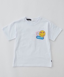 RUSTY（ラスティ）の「【RUSTY/ラスティー】キッズ半袖ワッペンTシャツ　バックプリント（Tシャツ/カットソー）」