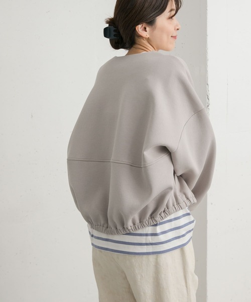 URBAN RESEARCH DOORS（アーバンリサーチドアーズ）の「ダンボールZIPカーディガン（カーディガン/ボレロ・レディース・チャコールグレー/グレー系その他・MEDIUM）」の12枚目の写真