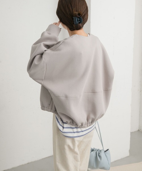 URBAN RESEARCH DOORS（アーバンリサーチドアーズ）の「ダンボールZIPカーディガン（カーディガン/ボレロ・レディース・チャコールグレー/グレー系その他・MEDIUM）」の13枚目の写真