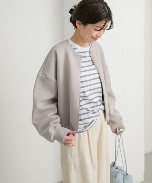 URBAN RESEARCH DOORS（アーバンリサーチドアーズ）の「ダンボールZIPカーディガン（カーディガン/ボレロ・レディース・チャコールグレー/グレー系その他・MEDIUM）」の16枚目の写真