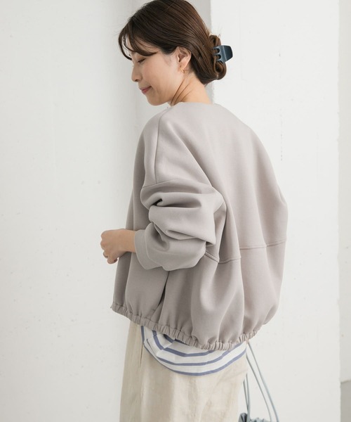 URBAN RESEARCH DOORS（アーバンリサーチドアーズ）の「ダンボールZIPカーディガン（カーディガン/ボレロ・レディース・チャコールグレー/グレー系その他・MEDIUM）」の17枚目の写真