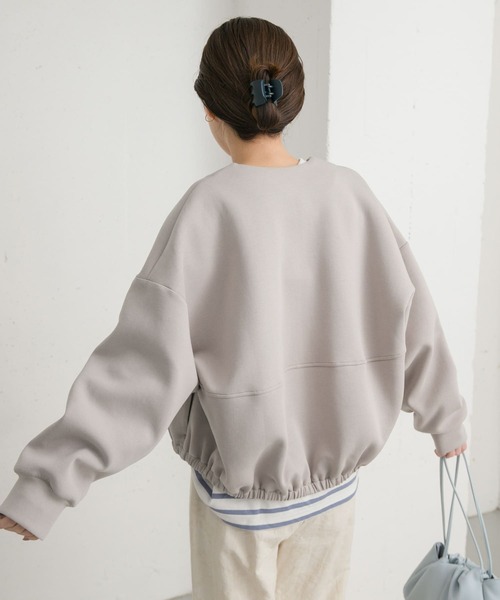 URBAN RESEARCH DOORS（アーバンリサーチドアーズ）の「ダンボールZIPカーディガン（カーディガン/ボレロ・レディース・チャコールグレー/グレー系その他・MEDIUM）」の18枚目の写真