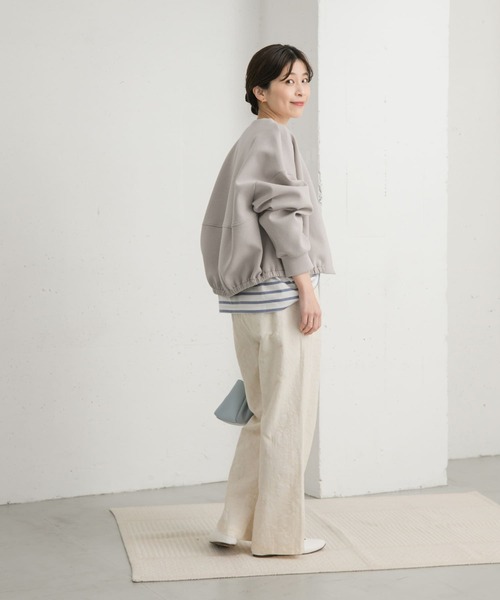 URBAN RESEARCH DOORS（アーバンリサーチドアーズ）の「ダンボールZIPカーディガン（カーディガン/ボレロ・レディース・チャコールグレー/グレー系その他・MEDIUM）」の21枚目の写真