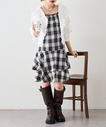 ティアードフリルミニワンピース