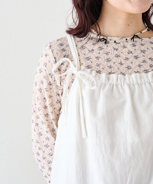 w closet（ダブルクローゼット）の「ティアードフリルミニワンピース（チュニック・レディース・ブラック/ブラウン/オフホワイト・FREE）」の22枚目の写真