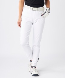 【FILA GOLF/フィラゴルフ】レディース9分丈パンツ ゴルフ 吸汗速乾 撥水加工 ストレッチ ジャガード