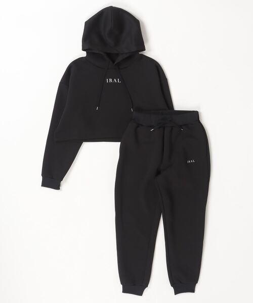 IRAL(アイラル)の「【セットアイテム】CROPPED HOODIE SET UP(パーカー・レディース・ブラック/ブルー・FREE)」の13枚目の写真