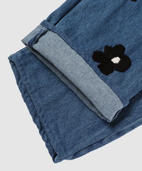 NOMA t.d.(ノーマティーディー)の「Floral Hand Embroidery Pants(デニムパンツ・メンズ・ブラック/インディゴブルー・2/3)」の9枚目の写真