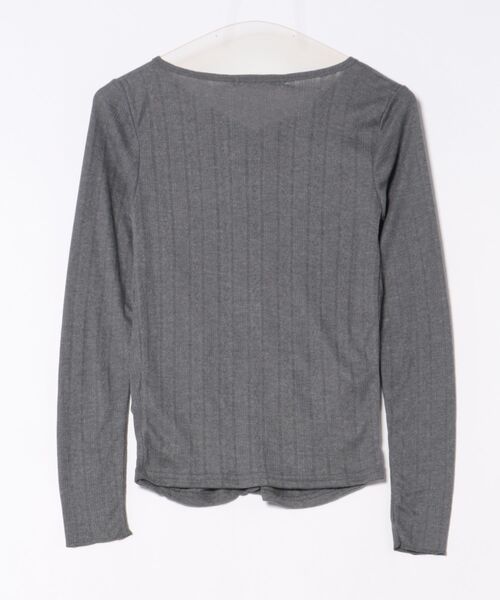 MOUSSY(マウジー)の「POINTELLE GATHER カーディガン(カーディガン/ボレロ・レディース・ライトイエロー/ブラック/グレー・FREE)」の6枚目の写真