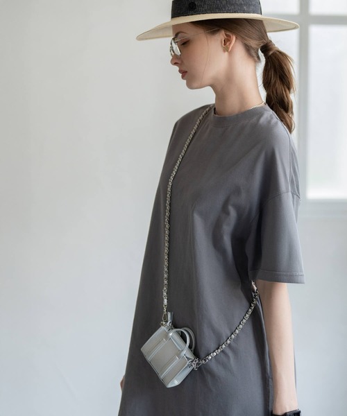 Ops.（オプス）の「本革 2way マイクロ ミニ バッグ ショルダーバッグ【Ops×HAYNI Toriana-トリアナ】（ショルダーバッグ・レディース・ホワイト/シルバー/ブラック・ONE SIZE）」の6枚目の写真