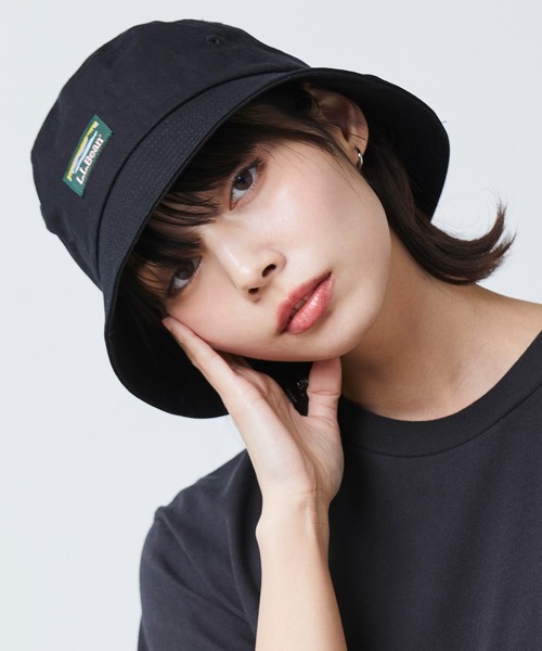 L.L.Bean（エルエルビーン）の「カタディン・ツイル・ダウン・ブリム・バケット・ハット（ハット・メンズ・ネイビー/イエロー/ベージュ/ピンク/ブラック/ライトブルー・LARGE）」の8枚目の写真