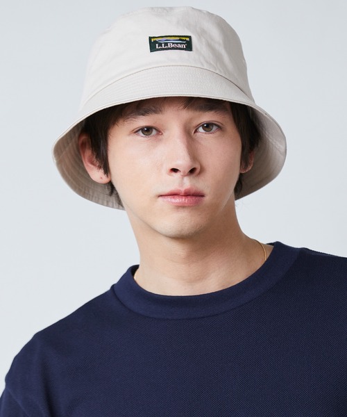 L.L.Bean（エルエルビーン）の「カタディン・ツイル・ダウン・ブリム・バケット・ハット（ハット・メンズ・ネイビー/イエロー/ベージュ/ピンク/ブラック/ライトブルー・LARGE）」の11枚目の写真
