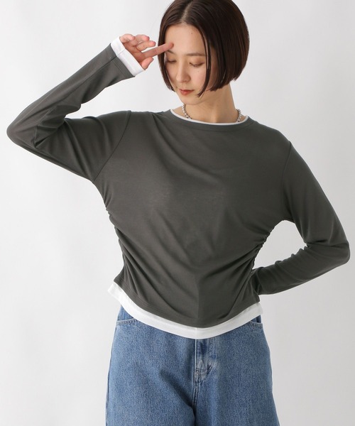 LEPSIM（レプシィム）の「ギャザーレイヤーライクプルオーバー