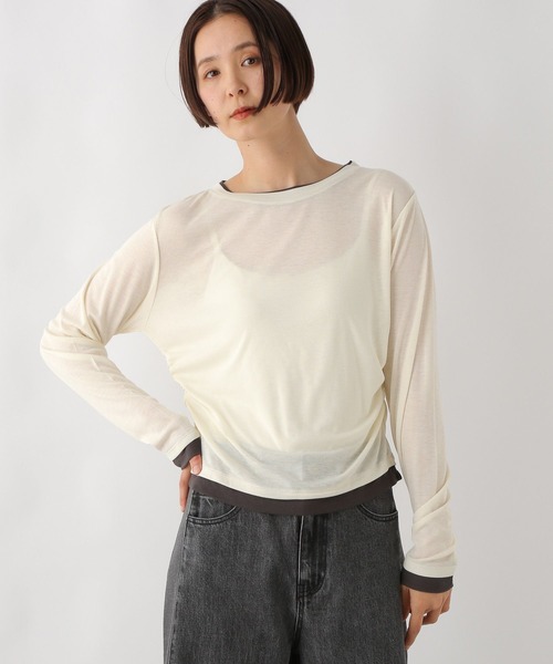 専用専用専用 セール】ギャザーレイヤーライクプルオーバー 289459（Tシャツ