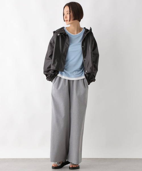 LEPSIM（レプシィム）の「ギャザーレイヤーライクプルオーバー　289459（Tシャツ/カットソー・レディース・アイボリー/チャコールグレー/ブルー・FREE）」の17枚目の写真