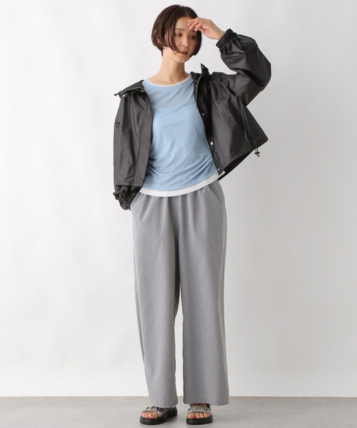 LEPSIM（レプシィム）の「ギャザーレイヤーライクプルオーバー　289459（Tシャツ/カットソー・レディース・アイボリー/チャコールグレー/ブルー・FREE）」の18枚目の写真