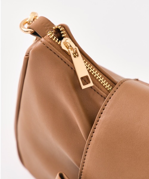 OLIVE des OLIVE（オリーブデオリーブ）の「ビックリボン付きホーボーバッグ（ショルダーバッグ・レディース・サックスブルー/アイボリー/キャメル・FREE）」の10枚目の写真