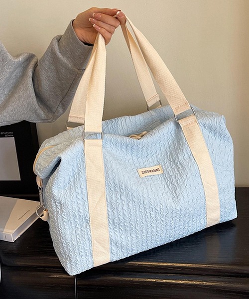 TONE SELECT GOODS(トーンセレクトグッズ)の「Liaa/ぽこぽこ ボストン キャリーオントラベルバッグ A18576(ボストンバッグ・レディース・ブルー/ピンク/パープル/ブラック/ホワイト・FREE)」の7枚目の写真