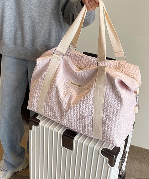 TONE SELECT GOODS(トーンセレクトグッズ)の「Liaa/ぽこぽこ ボストン キャリーオントラベルバッグ A18576(ボストンバッグ・レディース・ブルー/ピンク/パープル/ブラック/ホワイト・FREE)」の9枚目の写真