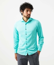 MICHEL KLEIN HOMME   （ミッシェルクランオム）の「《日本製》ジャガード柄長袖シャツ（シャツ/ブラウス）」