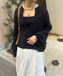 DouDou | ペーパーヤーンスキッパーニット(ニット/セーター)