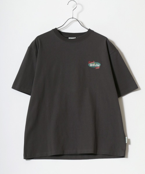 POWER TO THE PEOPLE（パワートゥーザピープル）の「POWER TO THE PEOPLE オバケ クリームソーダ アニマル ワンポイント バック刺繍 リンガー 半袖Tシャツレディース メンズ（Tシャツ/カットソー・レディース・ホワイト/ブラック/オフホワイト/ブラック系その他/チャコール/ホワイト系その他2/ホワイト系その他3/ホワイト系その他4/ブラック系その他2/ブラック系その他3・M/L/LL）」の13枚目の写真