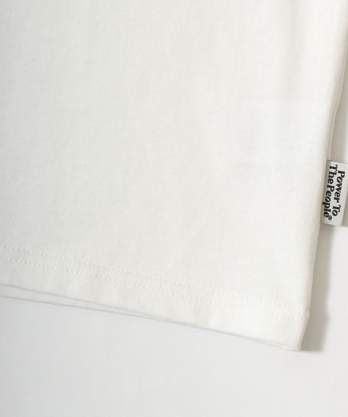 POWER TO THE PEOPLE（パワートゥーザピープル）の「POWER TO THE PEOPLE オバケ クリームソーダ アニマル ワンポイント バック刺繍 リンガー 半袖Tシャツレディース メンズ（Tシャツ/カットソー・レディース・ホワイト/ブラック/オフホワイト/ブラック系その他/チャコール/ホワイト系その他2/ホワイト系その他3/ホワイト系その他4/ブラック系その他2/ブラック系その他3・M/L/LL）」の22枚目の写真