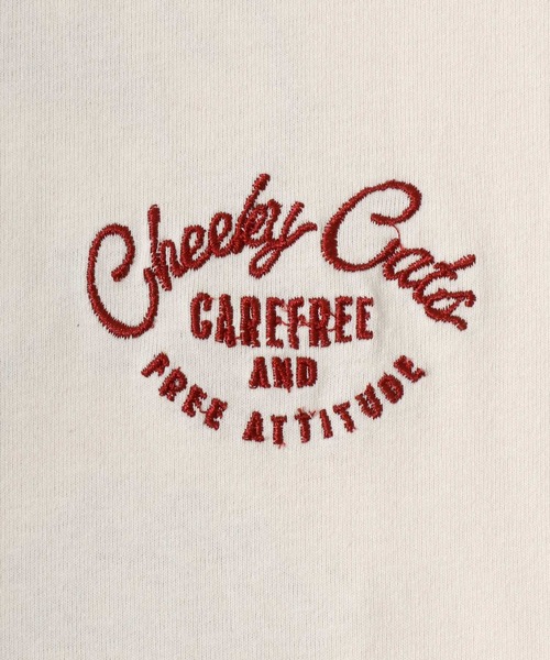 POWER TO THE PEOPLE（パワートゥーザピープル）の「POWER TO THE PEOPLE オバケ クリームソーダ アニマル ワンポイント バック刺繍 リンガー 半袖Tシャツレディース メンズ（Tシャツ/カットソー・レディース・ホワイト/ブラック/オフホワイト/ブラック系その他/チャコール/ホワイト系その他2/ホワイト系その他3/ホワイト系その他4/ブラック系その他2/ブラック系その他3・M/L/LL）」の20枚目の写真