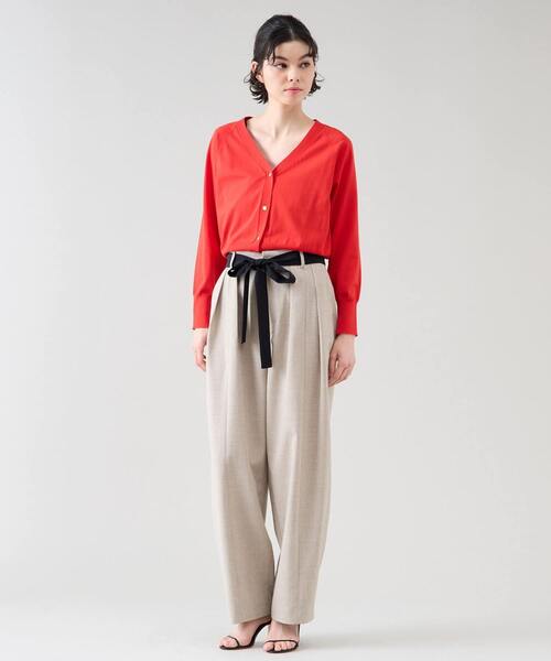 Tiara(ティアラ)の「ゴールドボタンカーディガン(カーディガン/ボレロ・レディース・レッド/ホワイト/ブラウン・FREE)」の8枚目の写真