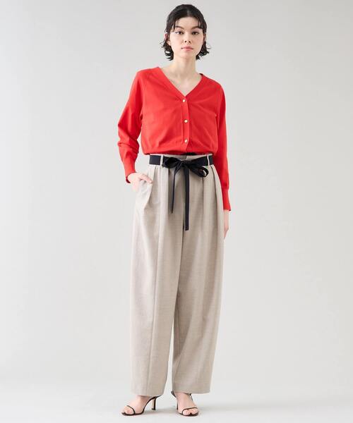 Tiara(ティアラ)の「ゴールドボタンカーディガン(カーディガン/ボレロ・レディース・レッド/ホワイト/ブラウン・FREE)」の11枚目の写真