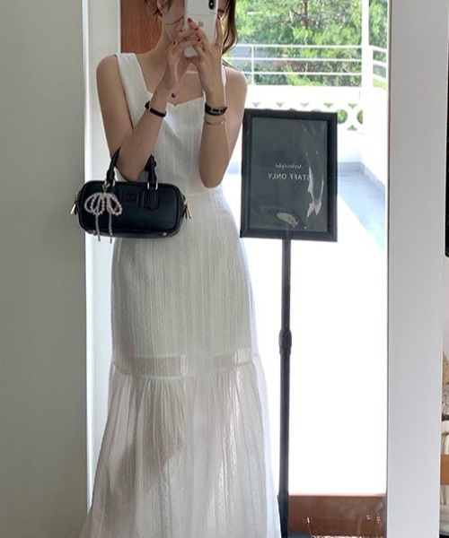 FREE STYLISTS(フリー スタイリスト)の「YUGA_YGMC Tiered flare dress(ワンピース・レディース・ホワイト/ブラック・FREE)」の15枚目の写真