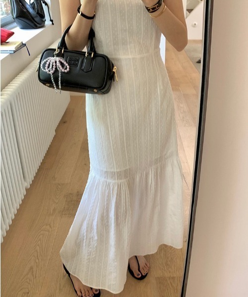FREE STYLISTS(フリー スタイリスト)の「YUGA_YGMC Tiered flare dress(ワンピース・レディース・ホワイト/ブラック・FREE)」の10枚目の写真
