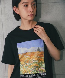 綿100%プリントフォトTシャツ