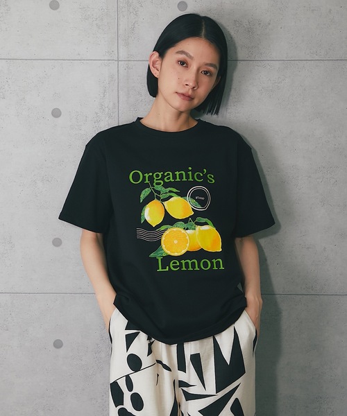 ANOTHER S（アナザーエス）の「綿100％プリントフォトTシャツ（Tシャツ/カットソー・レディース・ブラック系2/ホワイト系3/ホワイト系2/ホワイト系1/ブラック系3/ブラック系1・M）」の20枚目の写真