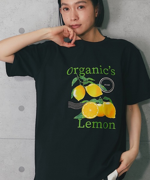 ANOTHER S（アナザーエス）の「綿100％プリントフォトTシャツ（Tシャツ/カットソー・レディース・ブラック系2/ホワイト系3/ホワイト系2/ホワイト系1/ブラック系3/ブラック系1・M）」の18枚目の写真