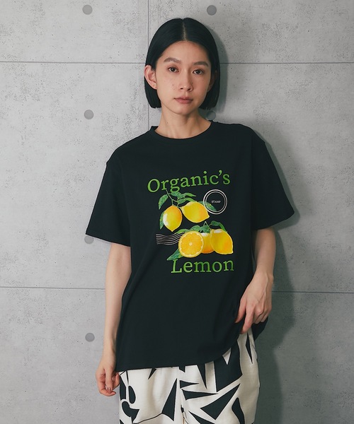 ANOTHER S（アナザーエス）の「綿100％プリントフォトTシャツ（Tシャツ/カットソー・レディース・ブラック系2/ホワイト系3/ホワイト系2/ホワイト系1/ブラック系3/ブラック系1・M）」の16枚目の写真