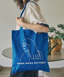 MONO-MART LADY'S（モノマートレディース）の「【ナガシま モモ】コラボ イラスト カラフル トートバッグ（トートバッグ・メンズ）」