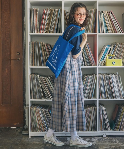 松本ももな　S賞らくがきトートバック ナガシま モモ】コラボ イラスト カラフル トートバッグ（トートバッグ