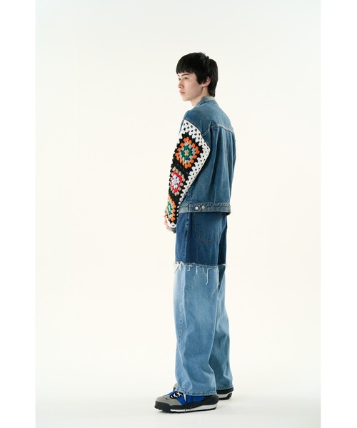 DISCOVERED（ディスカバード）の「LAYERED DENIM PANTS（デニムパンツ・メンズ・ブラック/インディゴブルー/ブラック系その他/ネイビー・LARGE/SMALL）」の18枚目の写真