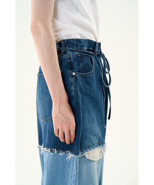 DISCOVERED（ディスカバード）の「LAYERED DENIM PANTS（デニムパンツ・メンズ・ブラック/インディゴブルー/ブラック系その他/ネイビー・LARGE/SMALL）」の17枚目の写真