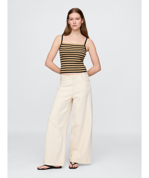 ♡GAP 美♡ セール】ウォッシュド リブ クロップド タンクトップ（タンク