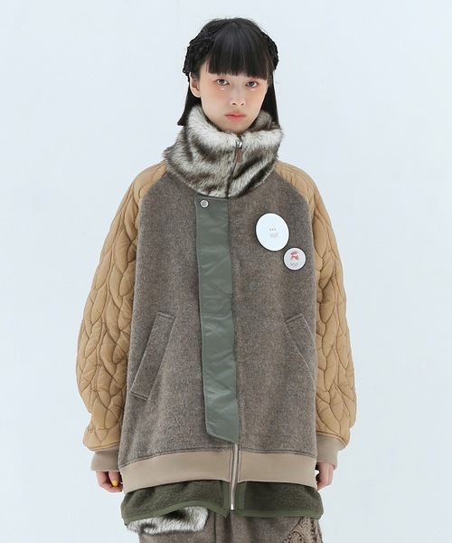 bedsidedrama（ベットサイドドラマ）の「The Origin Folklore Blouson（ブルゾン・レディース・ブラック/ベージュ・1/2）」の3枚目の写真