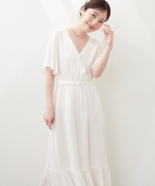 natural couture(ナチュラルクチュール)の「【WEB限定】ワッシャー楊柳リゾートワンピース(ワンピース・レディース・モカ/ラベンダー/サックスブルー/ブラック/オフホワイト・FREE)」の11枚目の写真